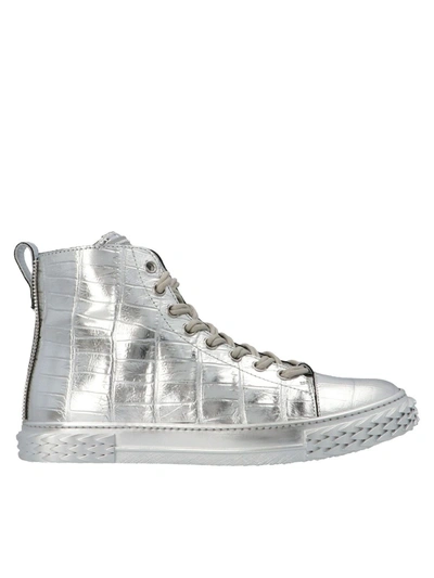 Shop Giuseppe Zanotti Blabber Sneakers In Silver