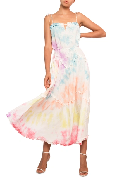 Shop S/w/f Dynamic Tie Shoulder Maxi Dress In Whirl