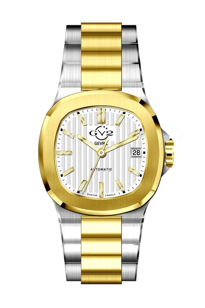 Shop Gevril Gv2 Automatic Potente Two-tone Bracelet Watch, 44mm In Two Tone Ss Yg