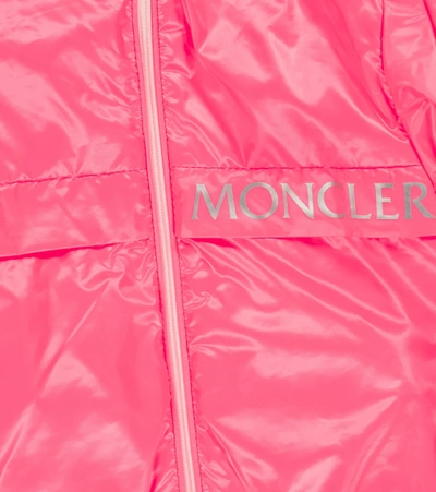 Shop Moncler Baby Admeta Hooded Jacket In Pink