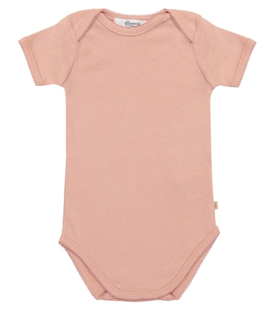 Shop Bonpoint Baby Set Of 3 Cotton Bodysuits In Pink