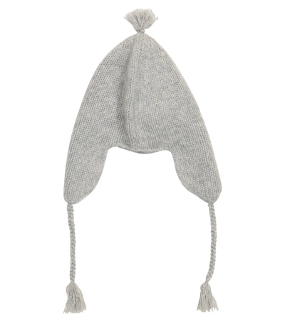 Shop Bonpoint Baby Cashmere Hat In Grey