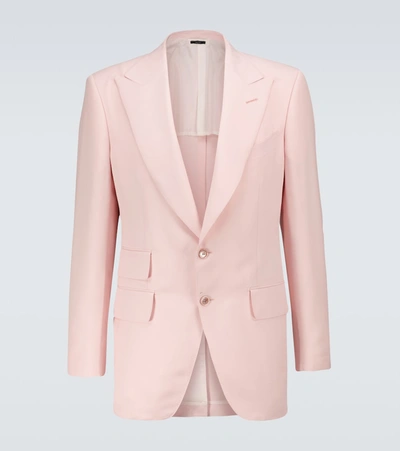 Shop Tom Ford Atticus Single-breasted Blazer In Pink