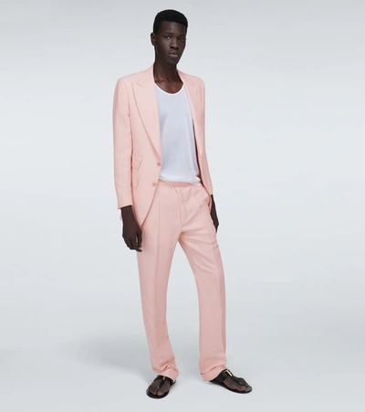 Shop Tom Ford Atticus Single-breasted Blazer In Pink