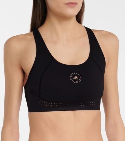 Shop Adidas By Stella Mccartney Truepurpose Sports Bra In Black