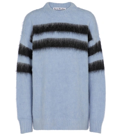 Shop Acne Studios Alpaca-blend Oversized Sweater In Blue