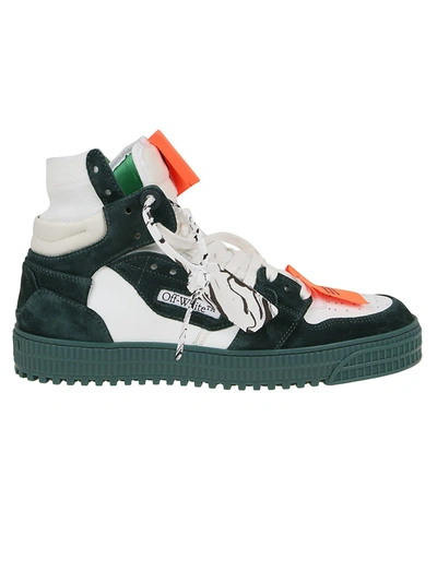 Shop Off-white 3.0 Off Court Vintage Calf In White Green