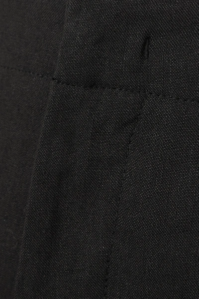Shop Jacquemus Gardian Buckled Hemp-blend Shorts In Black