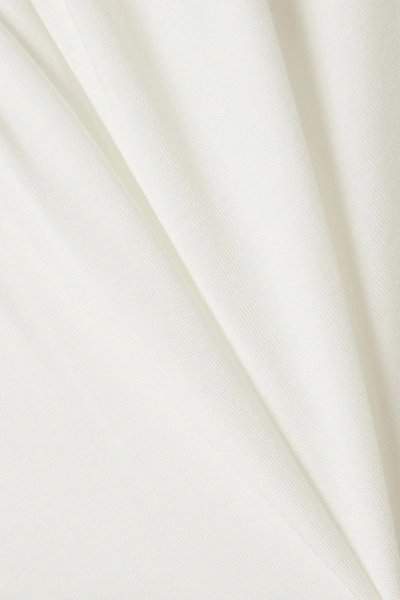 Eberjey Iona Point D'esprit Tulle-trimmed Stretch-modal Playsuit In White