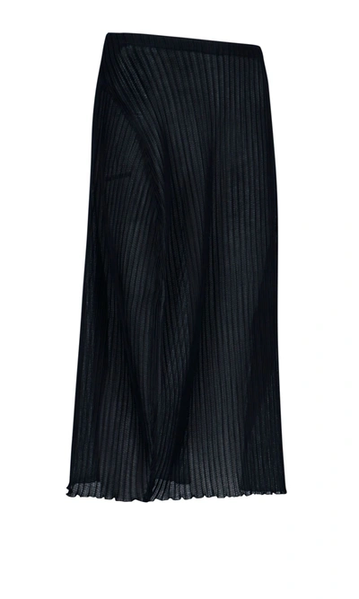 Shop Jil Sander Women's Black Polyester Skirt