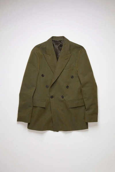 Shop Acne Studios Classic Suit Jacket Hunter Green