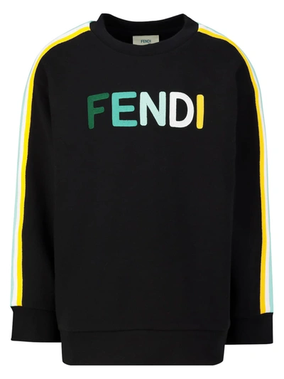 Shop Fendi Kids Sweatshirt For Unisex In Black