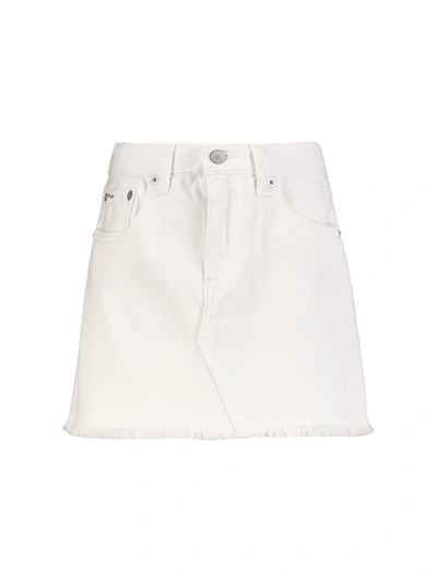 Shop Polo Ralph Lauren Kids Skirt For Girls In White