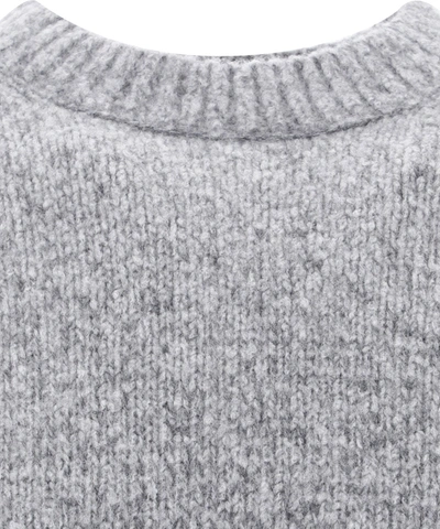 Shop Acne Studios Melange Wool Sweater In Grey
