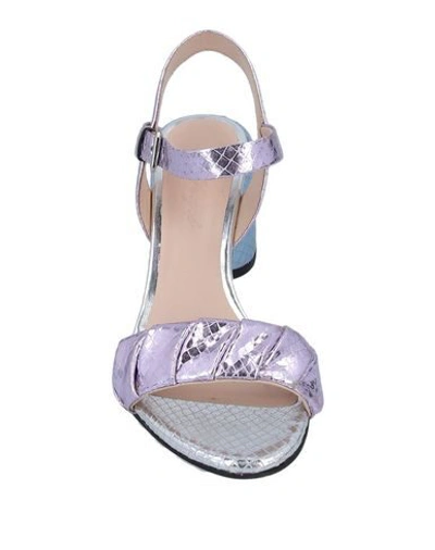 Shop Alessandro Dell'acqua Sandals In Lilac