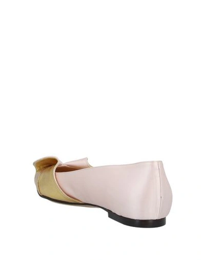 Shop Charlotte Olympia Ballet Flats In Light Pink