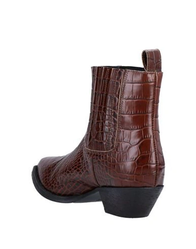 Shop Jucca Woman Ankle Boots Cocoa Size 7 Soft Leather In Brown