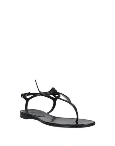 Shop Alexandre Birman Toe Strap Sandals In Black