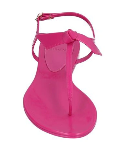 Alexandre Birman Fuchsia Rubber Flip Flops In Pink