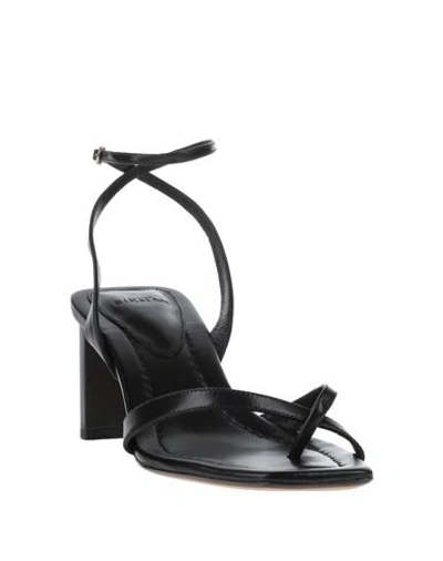 Shop Alexandre Birman Woman Toe Strap Sandals Black Size 8.5 Soft Leather