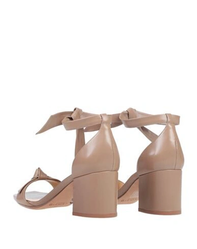 Shop Alexandre Birman Woman Sandals Light Brown Size 7 Soft Leather In Beige