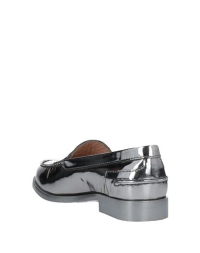 Shop Tod's Happy Moments By Alber Elbaz Woman Loafers Silver Size 8 Soft Leather