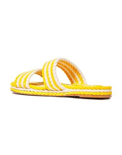 Shop Zimmermann Sandals In Yellow
