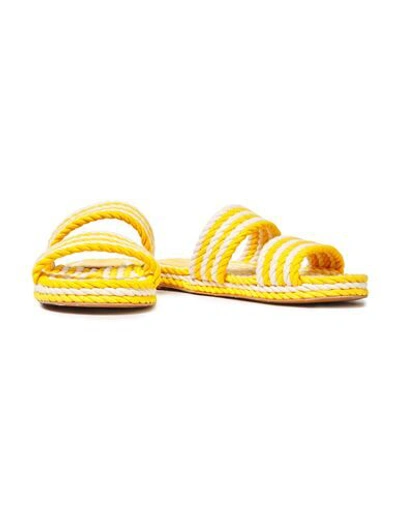 Shop Zimmermann Sandals In Yellow