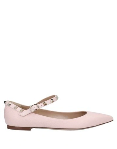 Shop Valentino Ballet Flats In Pink