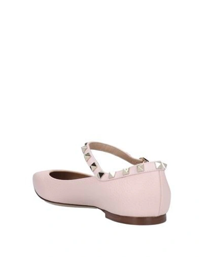 Shop Valentino Ballet Flats In Pink