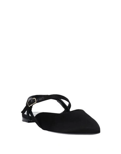 Shop Celine Ballet Flats In Black