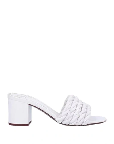 Shop Valentino Garavani Woman Sandals White Size 6 Soft Leather