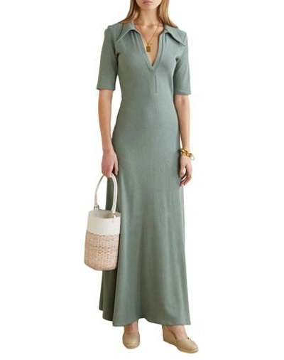 Shop Castaã±er Castañer Woman Espadrilles Platinum Size 9 Textile Fibers In Grey