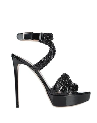 Shop Deimille Sandals In Black