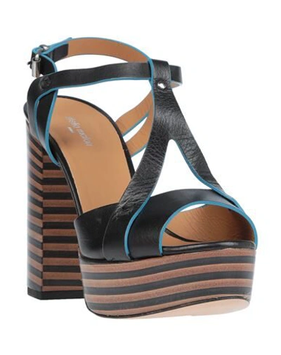 Shop Stelio Malori Sandals In Black