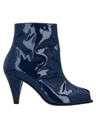 Shop Ame Ankle Boots In Dark Blue