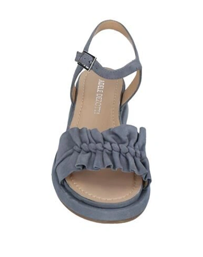 Shop Adele Dezotti Sandals In Lead