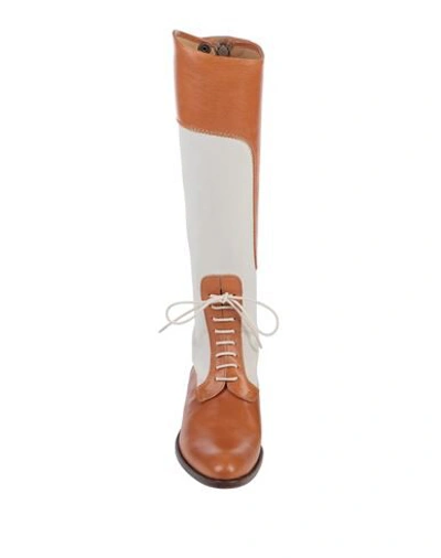 Shop Alberto Fasciani Knee Boots In Tan