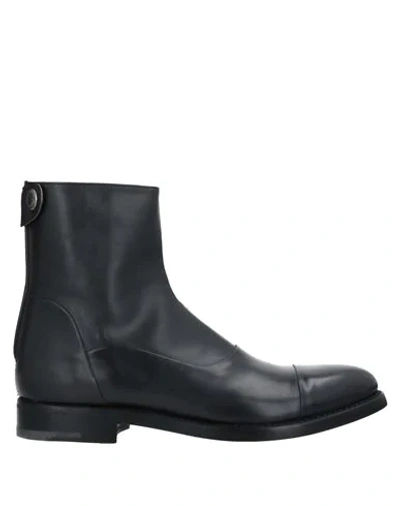 Shop Alberto Fasciani Ankle Boots In Steel Grey