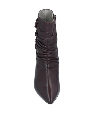 Shop Ixos Woman Ankle Boots Deep Purple Size 8 Soft Leather