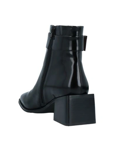 Shop Jeffrey Campbell Woman Ankle Boots Black Size 6 Soft Leather