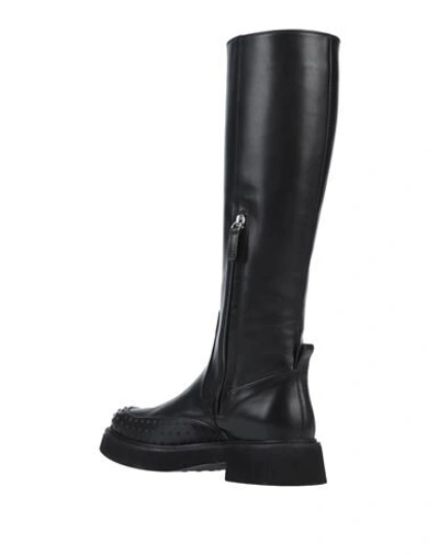 Tod's Woman Boot Black Size 7 Leather In Black