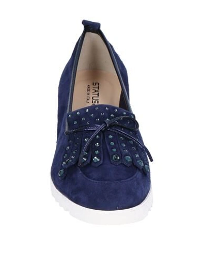 Shop Status Loafers In Dark Blue