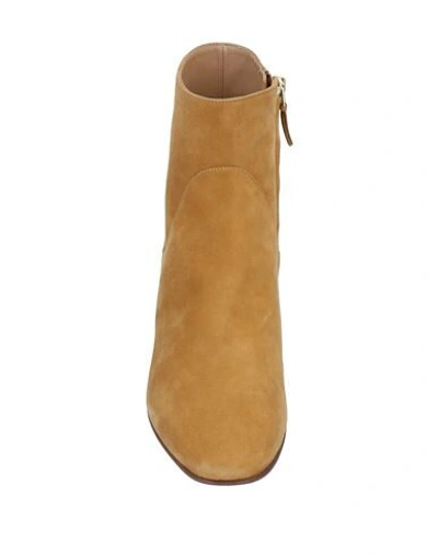 Shop Francesco Russo Ankle Boots In Camel