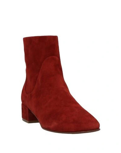 Shop Francesco Russo Ankle Boots In Rust