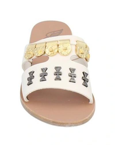Shop Ancient Greek Sandals Woman Sandals Ivory Size 7 Soft Leather In White