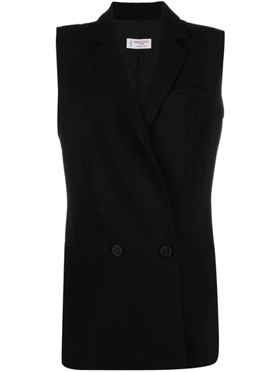 Shop Alberto Biani Double-breasted Waistcoat In Black