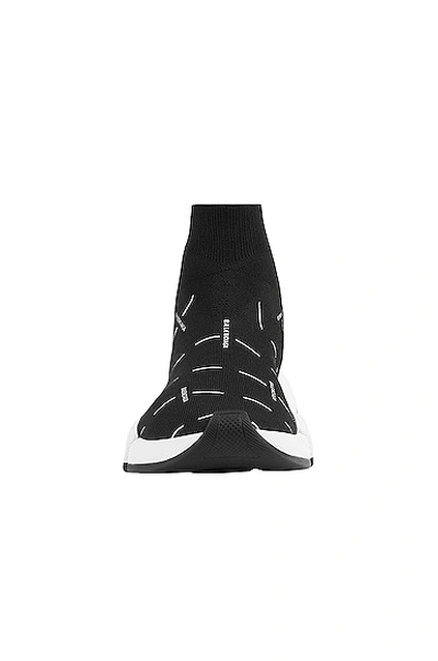 Shop Balenciaga 2.0 Speed Sneakers In Black & White