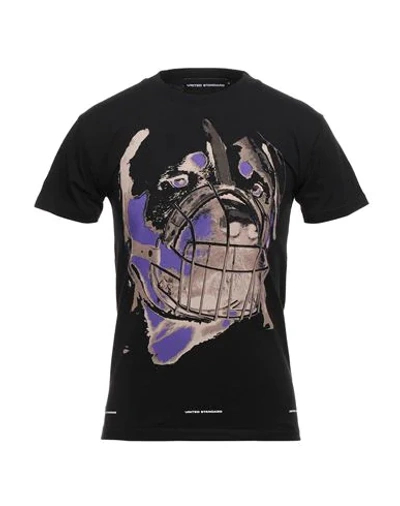 Shop United Standard Man T-shirt Black Size M Cotton