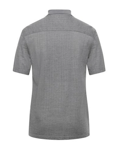 Shop Ermenegildo Zegna Polo Shirts In Grey